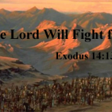 The Lord WIll Fight for Us @ Exodus 14:13-14