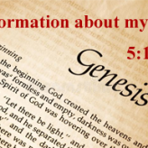 Information about myself @ Genesis 5:1-32