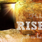 The conquest of evil @ Matthew 28:6