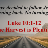 The Harvest is Plentiful​ @ Luke 10:1-12, 17-20​