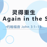 Born Again in the Spirit @ John 3:1-15